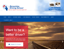 Tablet Screenshot of benavidesdrivingschool.net